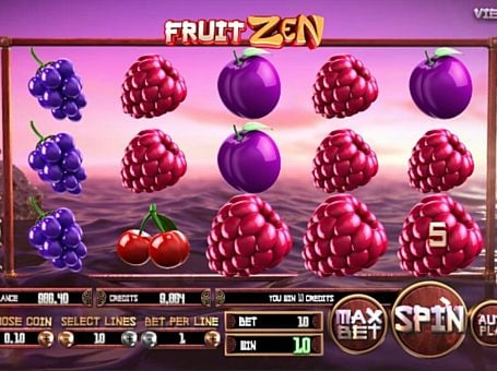 Призовая комбинация на линии в игровом автомате Fruit Zen