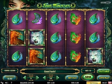 Символы онлайн игрового автомата Jade Magician