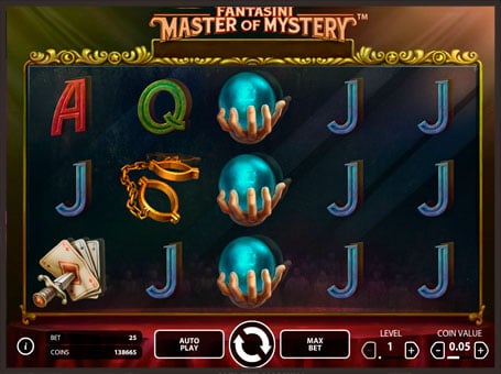 Символы игрового автомата Fantasini: Master of Myster