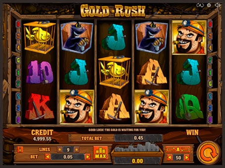 Символы в игровом автомате Gold Rush