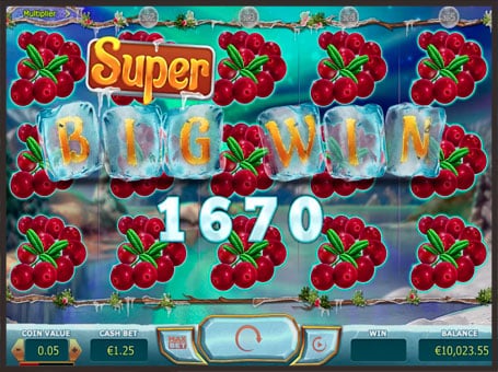 Супер большой выигрыш в игровом автомате Winterberries